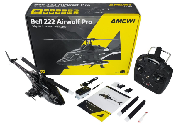 25361 Bell 222 Airwolf Pro Helikopter 6-Kanal 3D/6G RTF